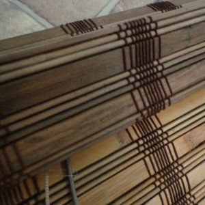 Roman Shades Woven Wood 25 3/4" x 41" Left